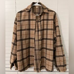 Plaid button up shirt